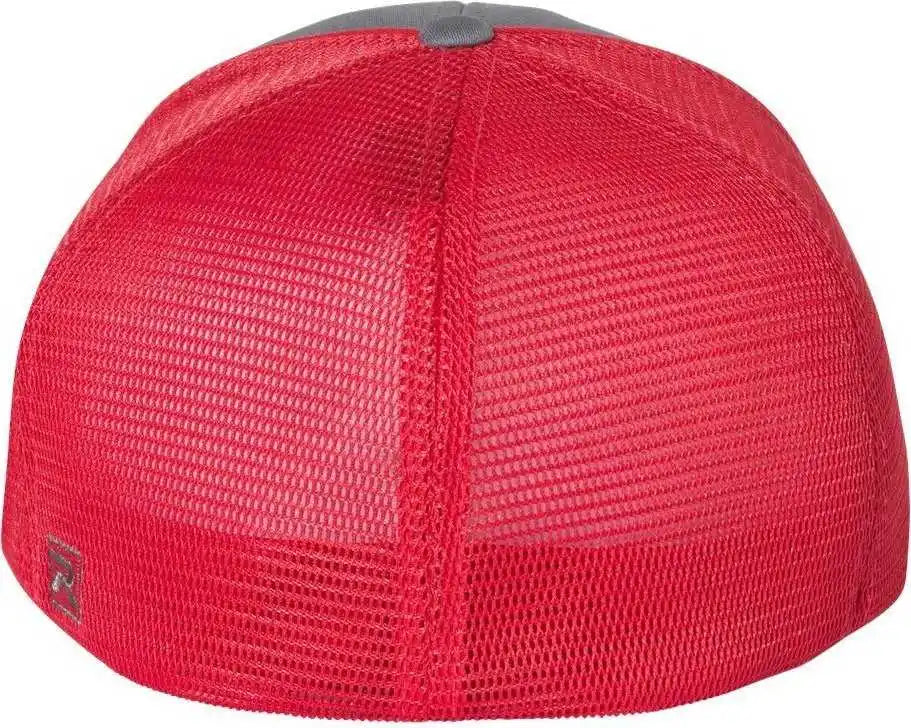 Richardson 172 Fitted Pulse Sportmesh with R-flex Caps - Charcoal Red Split