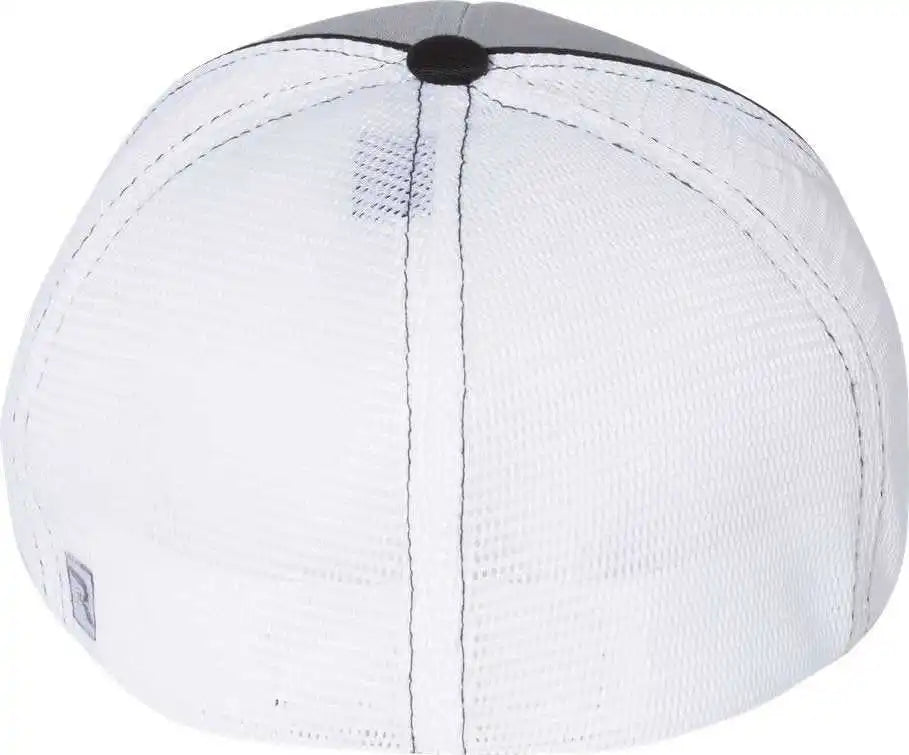 Richardson 172 Fitted Pulse Sportmesh with r Flex Caps Gray White Black Tri