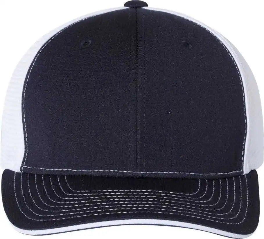 Richardson 172 Fitted Pulse Sportmesh with r Flex Caps Navy White Split