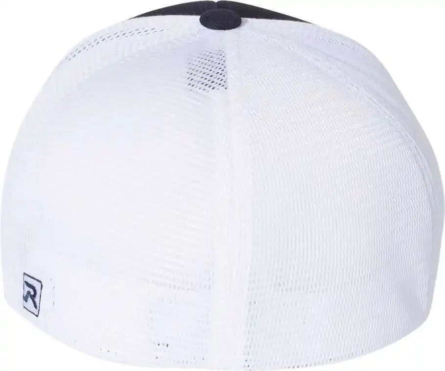 Richardson 172 Fitted Pulse Sportmesh with r Flex Caps Navy White Split