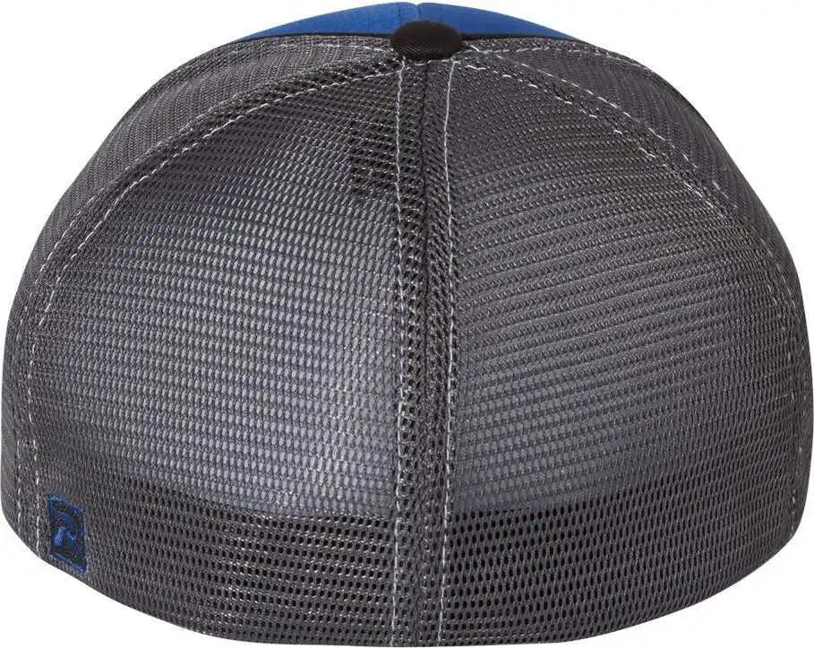 Richardson 172 Fitted Pulse Sportmesh with R-flex Caps - Royal Charcoal Black Tri