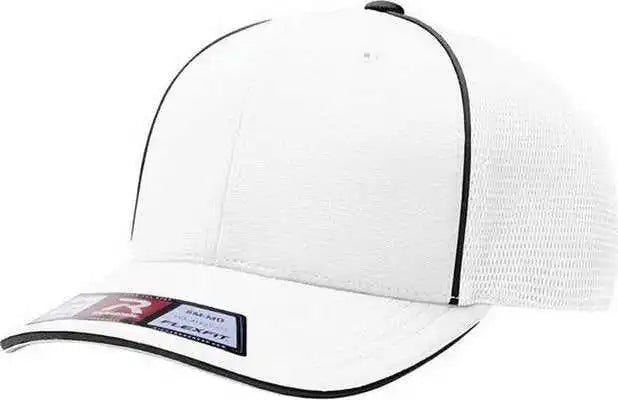 Richardson 172 Fitted Pulse Sportmesh with R-flex Caps - White Black Contrast - Xs-sm