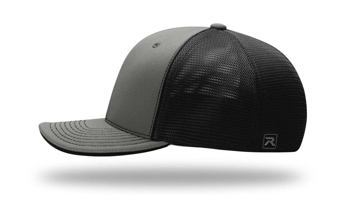 Richardson 172 Pulse Sportmesh R-flex Cap - Asphalt Black Split