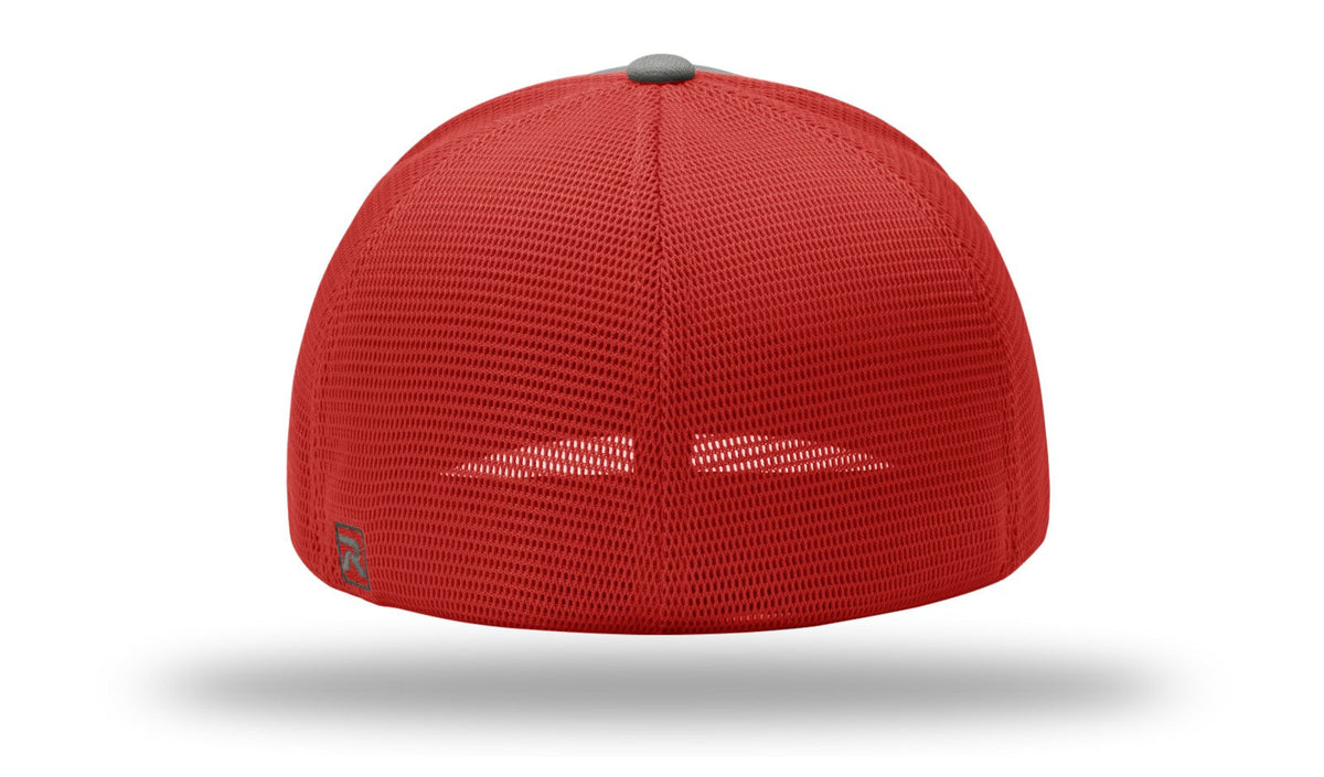 Richardson 172 Pulse Sportmesh R-flex Cap - Asphalt Red Split