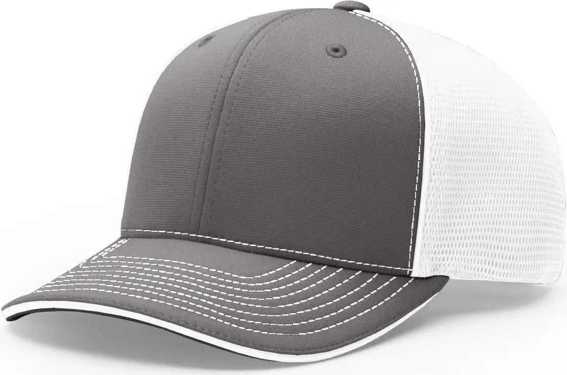 Richardson 172 Pulse Sportmesh R-flex Cap - Charcoal White