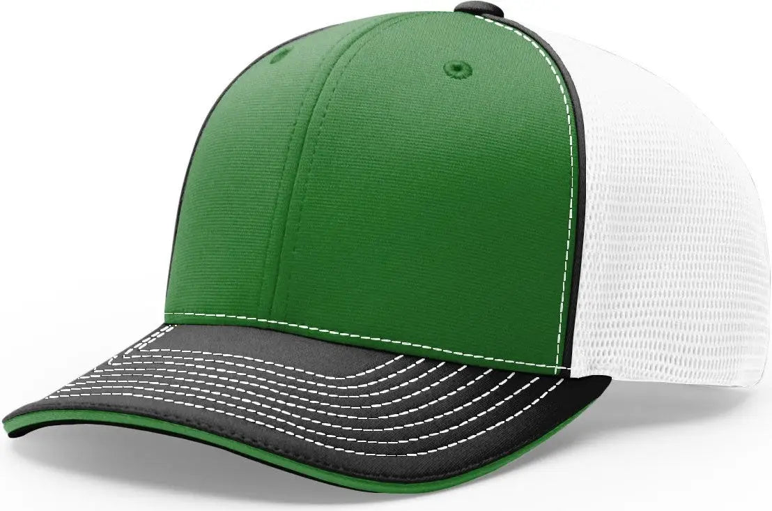 Richardson 172 Pulse Sportmesh R-flex Cap - Kelly White Black