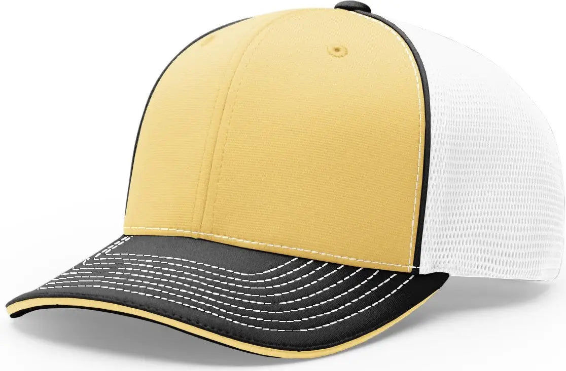 Richardson 172 Pulse Sportmesh R-flex Cap - Vegas White Black - Lg-xl