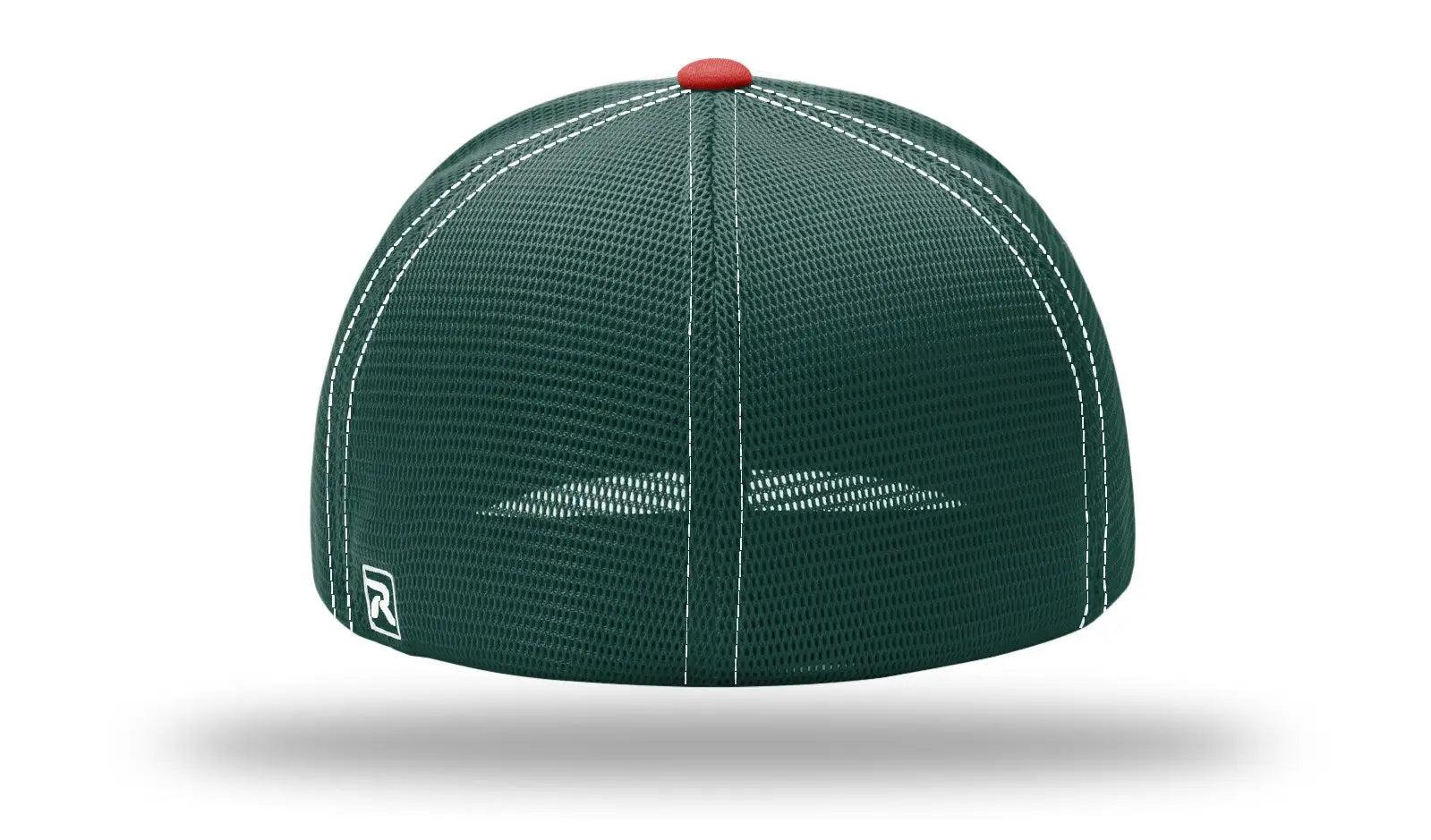 Richardson 172 Pulse Sportmesh R-flex Cap - White Dark Green Red - Forest / Lg-xl