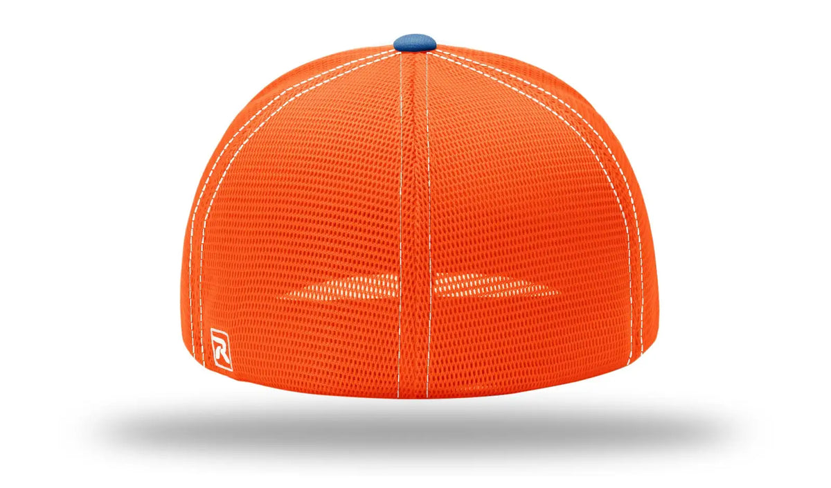 Richardson 172 Pulse Sportmesh R-flex Cap - White Neon Orange Royal