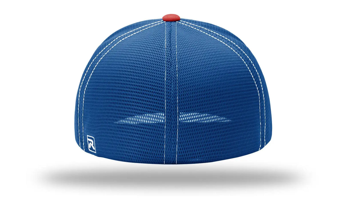 Richardson 172 Pulse Sportmesh R-flex Cap - White Royal Red