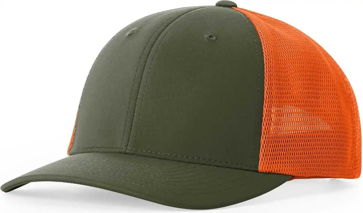 Richardson 173 Hood River Caps - Moss Green Vivid Orange - Forest / Osfm