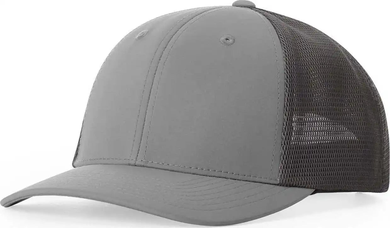 Richardson 173 Hood River Performance Trucker Caps Cement Gray Dark Charcoal / Osfm