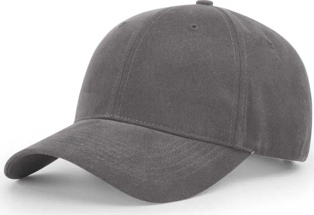 Richardson 203 Brushed Chino Caps - Charcoal - Dark Gray / Osfm