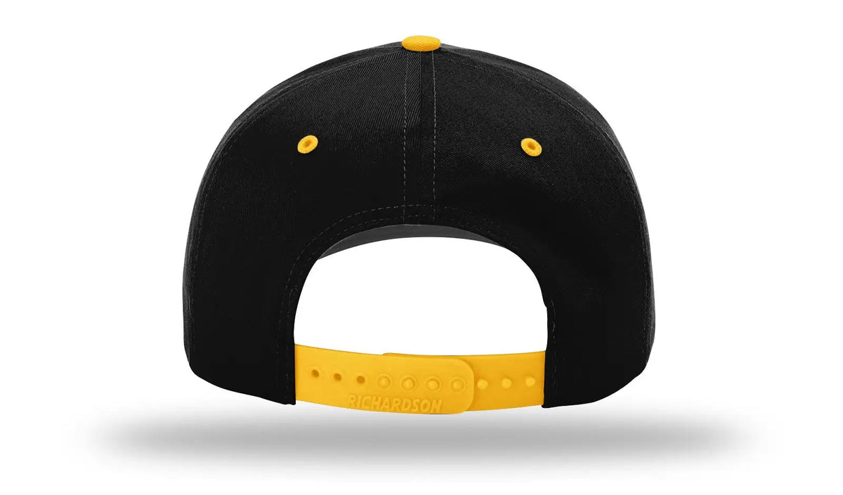 Richardson 212 Pro Twill Snapback Cap - Black Gold