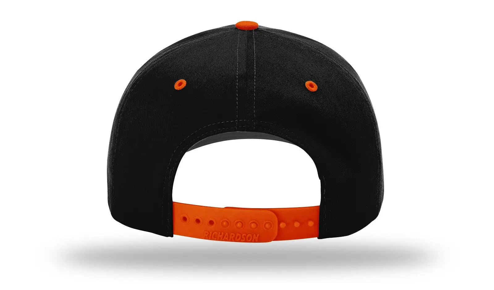 Richardson 212 Pro Twill Snapback Cap - Black Orange - s
