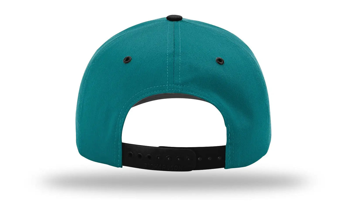 Richardson 212 Pro Twill Snapback Cap - Blue Teal Black