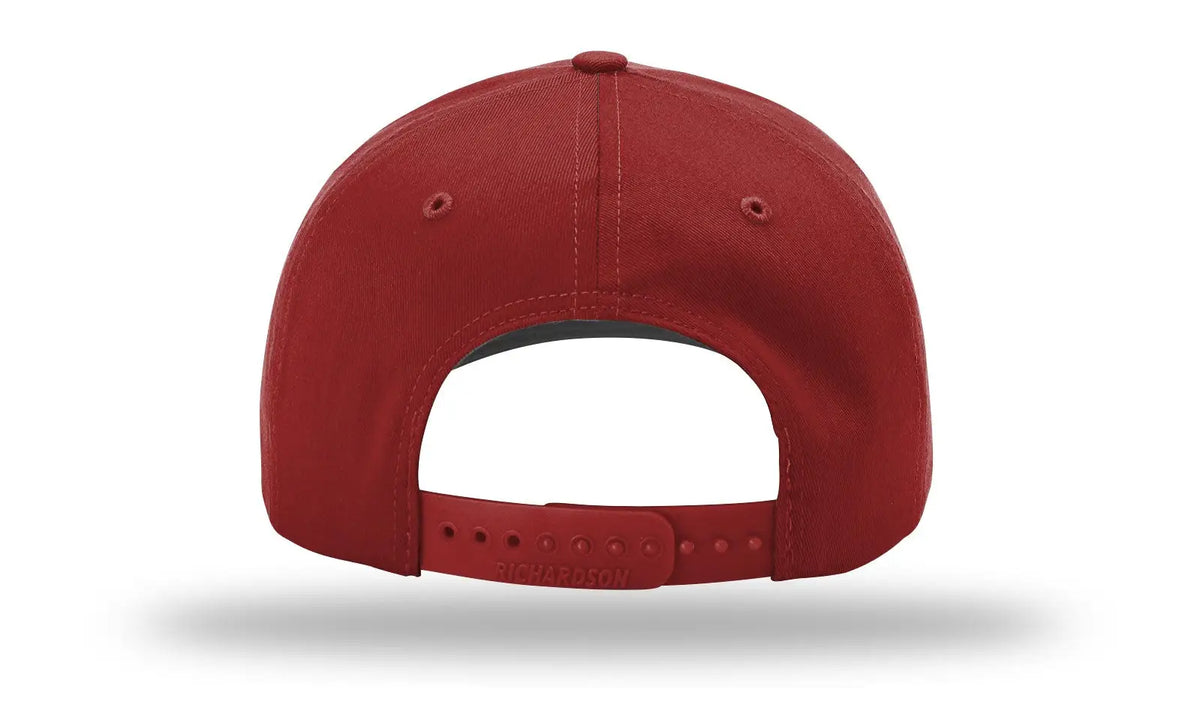 Richardson 212 Pro Twill Snapback Cap - Cardinal