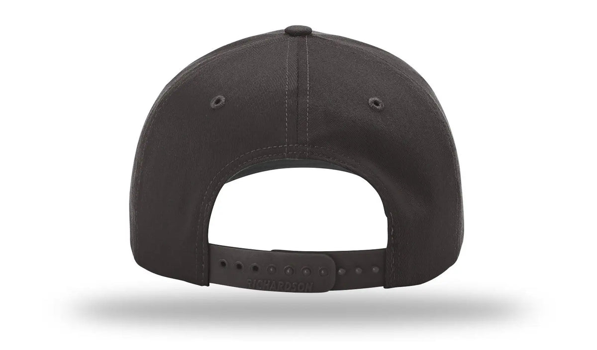 Richardson 212 Pro Twill Snapback Cap - Charcoal