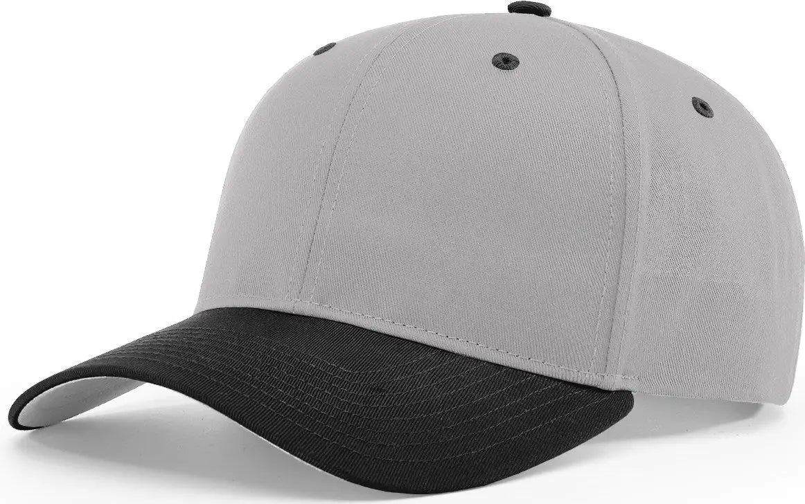 Richardson 212 Pro Twill Snapback Cap - Gray Black
