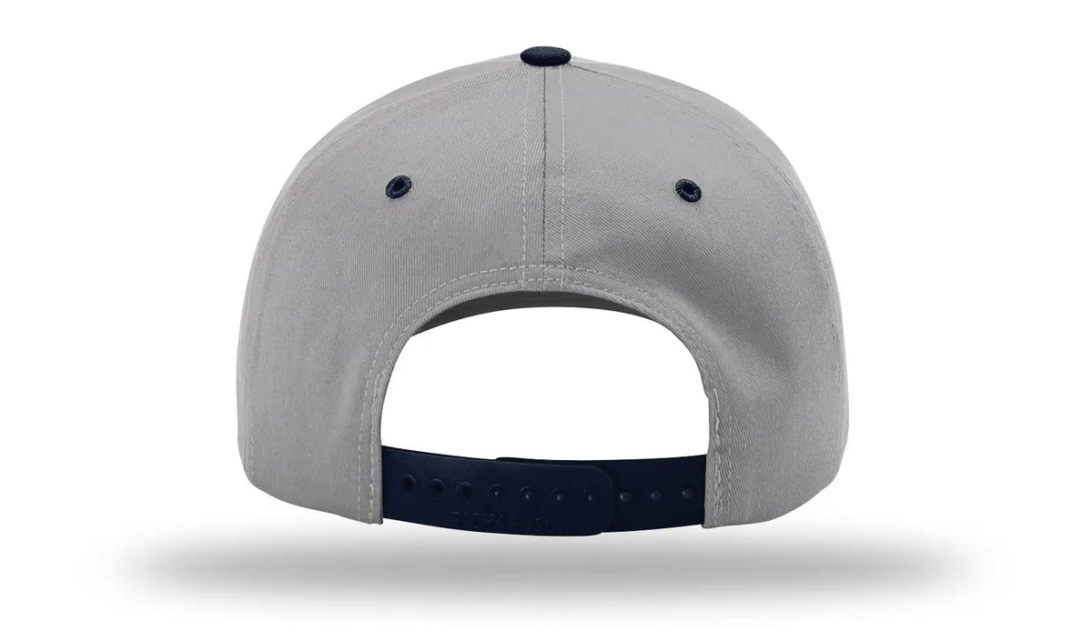 Richardson 212 Pro Twill Snapback Cap - Gray Navy