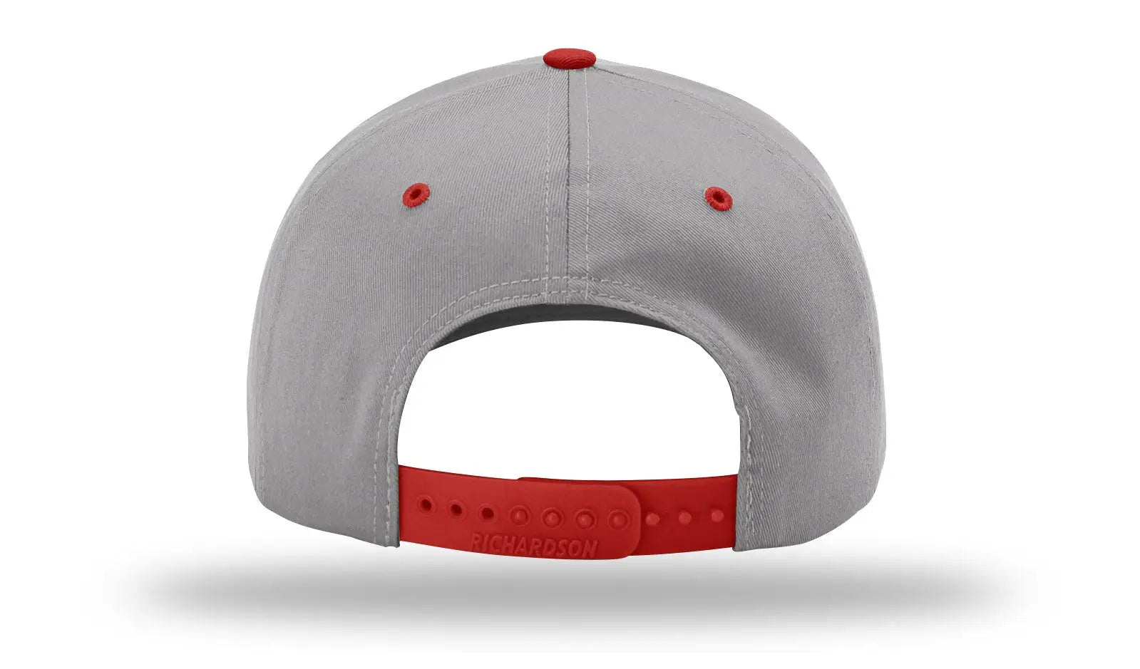 Richardson 212 Pro Twill Snapback Cap - Gray Red - s