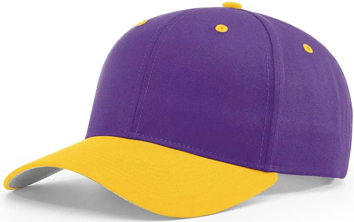 Richardson 212 Pro Twill Snapback Cap - Purple Gold