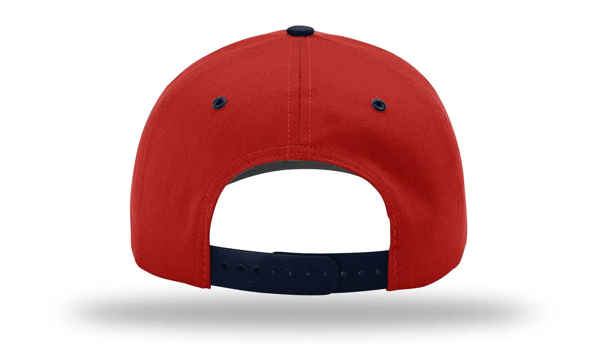 Richardson 212 Pro Twill Snapback Cap - Red Navy