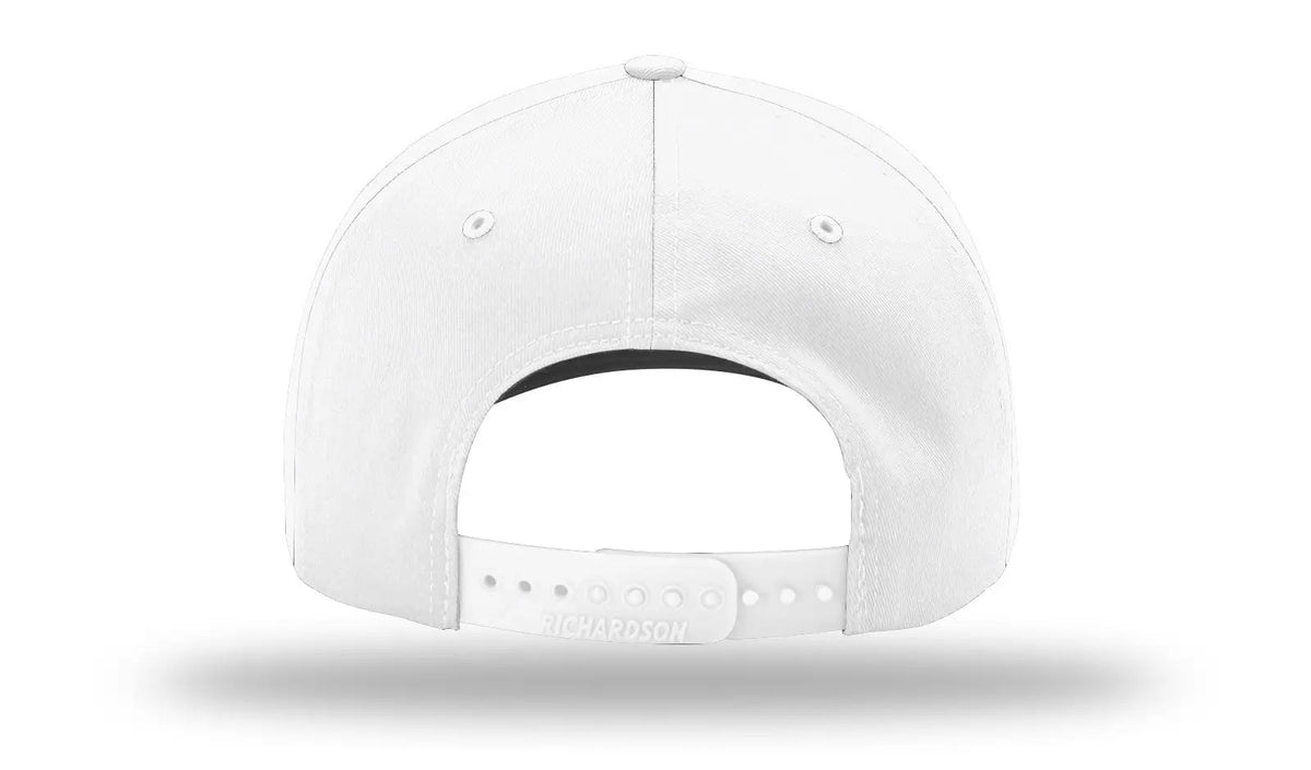Richardson 212 Pro Twill Snapback Cap - White