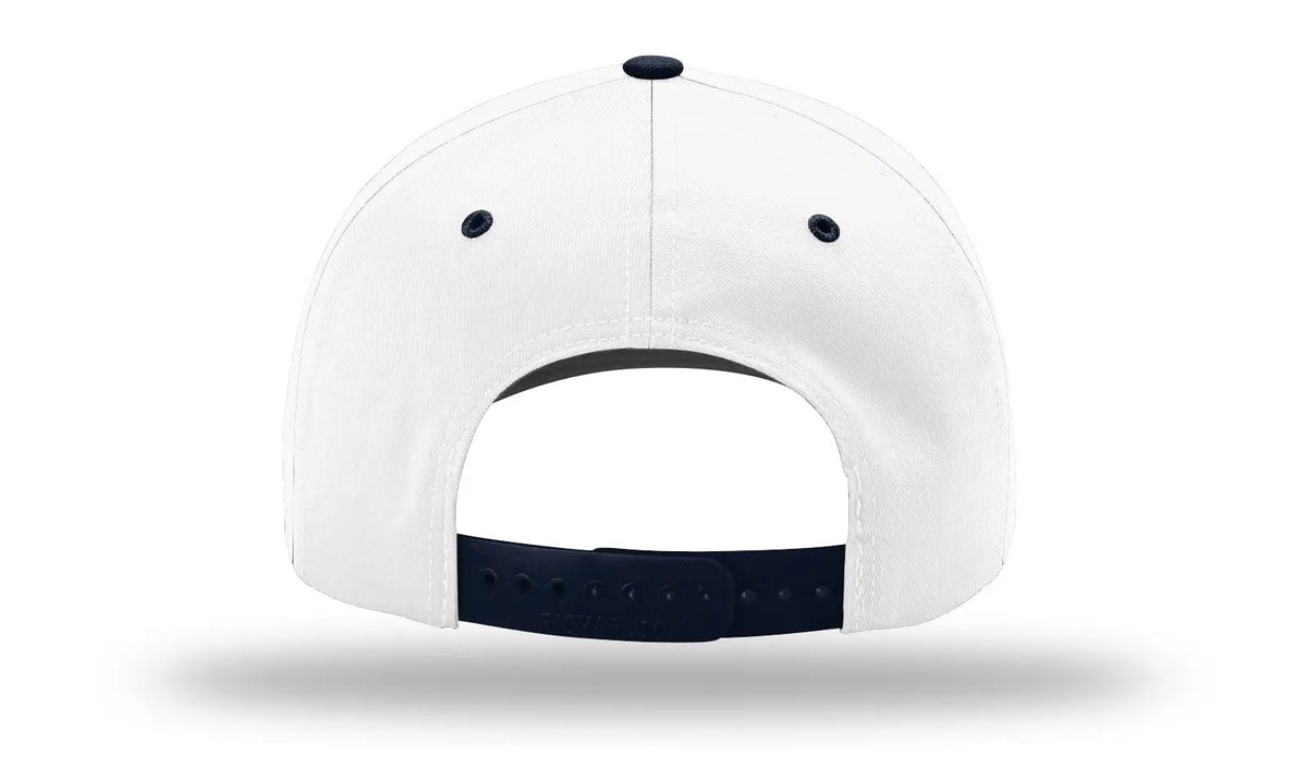 Richardson 212 Pro Twill Snapback Cap - White Navy
