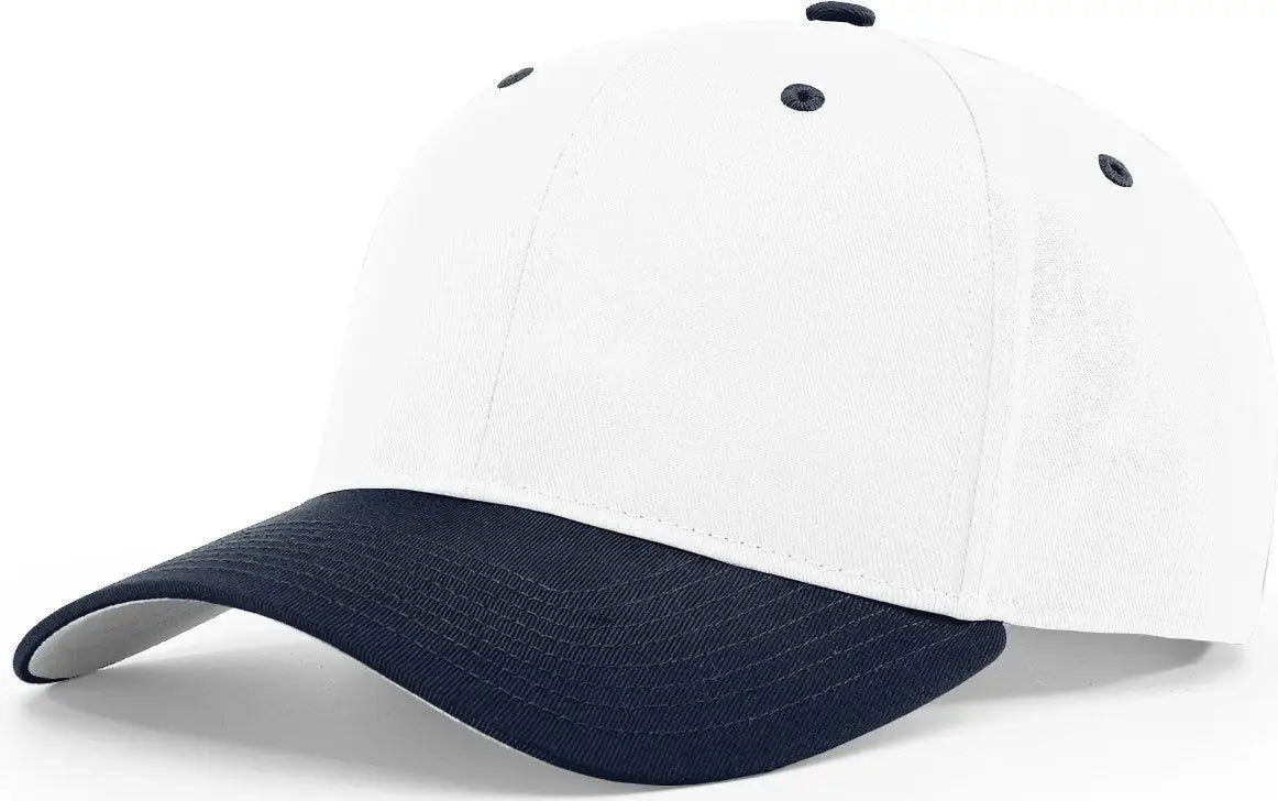 Richardson 212 Pro Twill Snapback Cap - White Navy - s