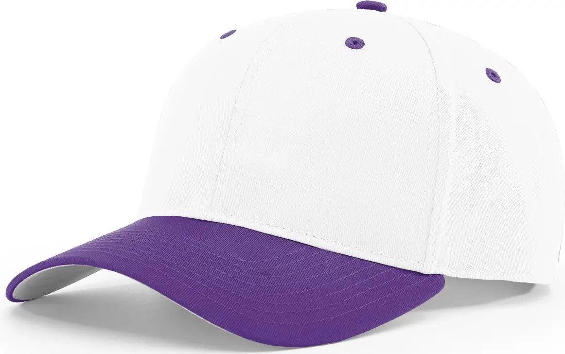 Richardson 212 Pro Twill Snapback Cap - White Purple