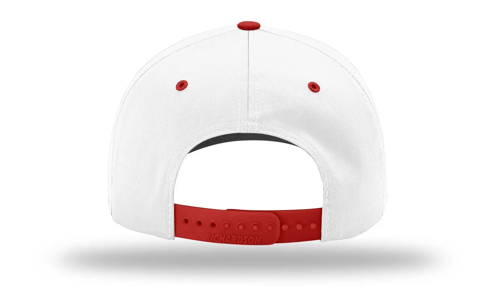 Richardson 212 Pro Twill Snapback Cap - White Red - s