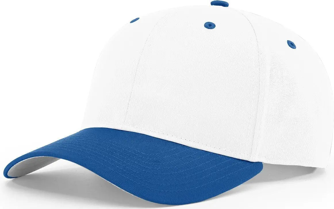 Richardson 212 Pro Twill Snapback Cap - White Royal