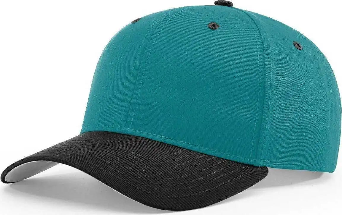 Richardson 212 Pro Twill Snapback Caps - Blue Teal Black - Navy / Sm