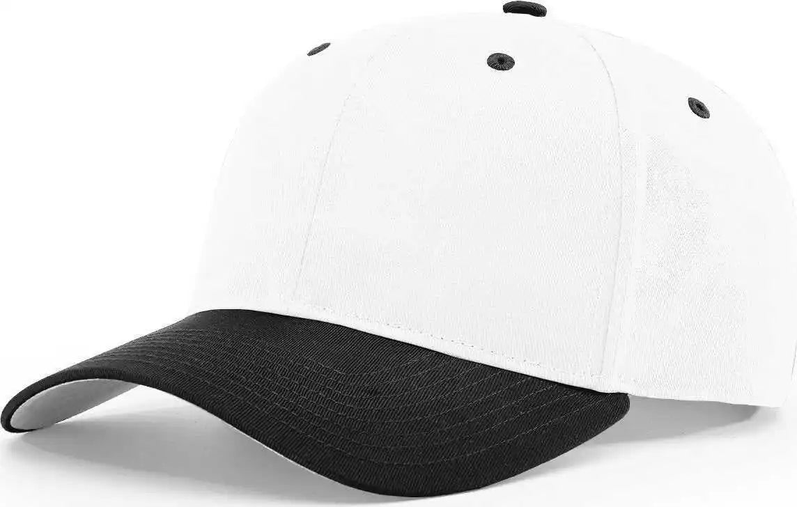 Richardson 212 Pro Twill Snapback Caps White Black / Sm