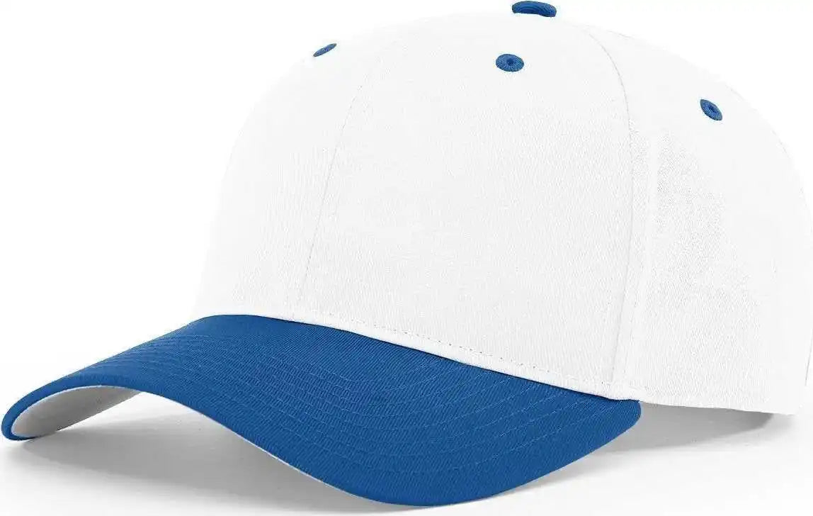 Richardson 212 Pro Twill Snapback Caps White Royal / Sm