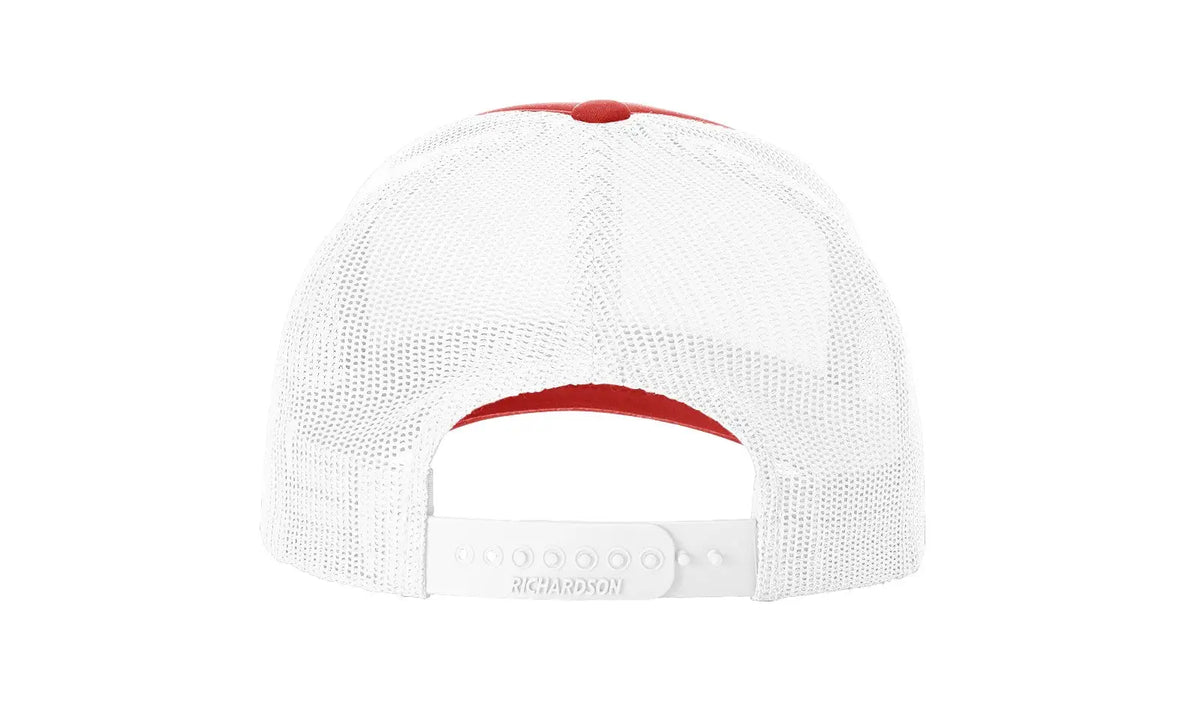 Richardson 213 Low Pro Foamie Trucker Cap - Red White-royal - Osfm