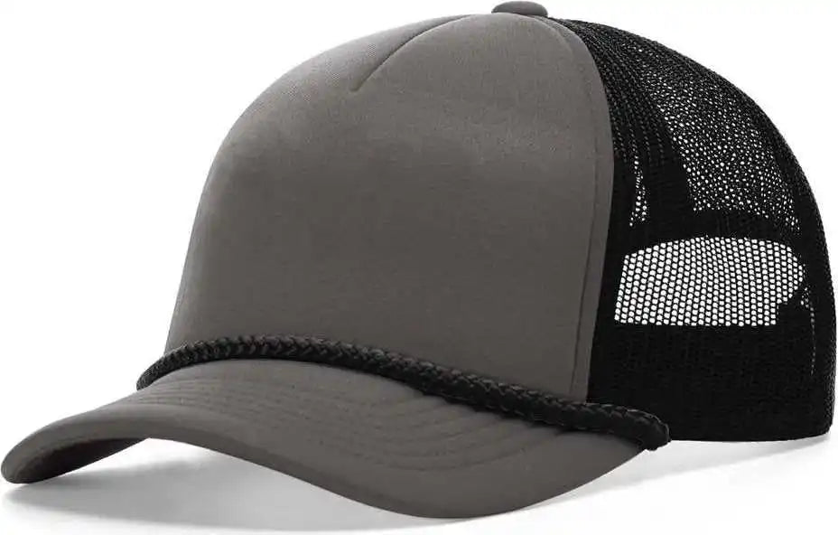 Richardson 213 Low Pro Foamie Trucker Caps Charcoal Black Dark Gray / Osfm