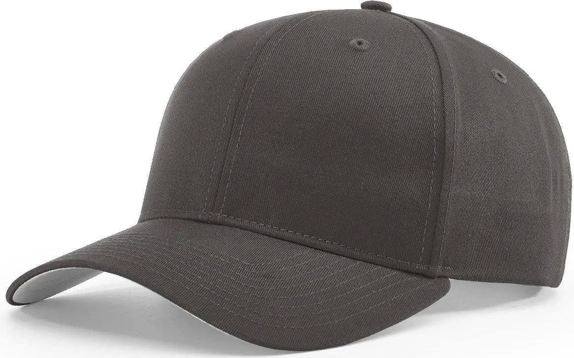 Richardson 214 Pro Twill Hook-and-loop Cap - Charcoal - Dark Gray / s