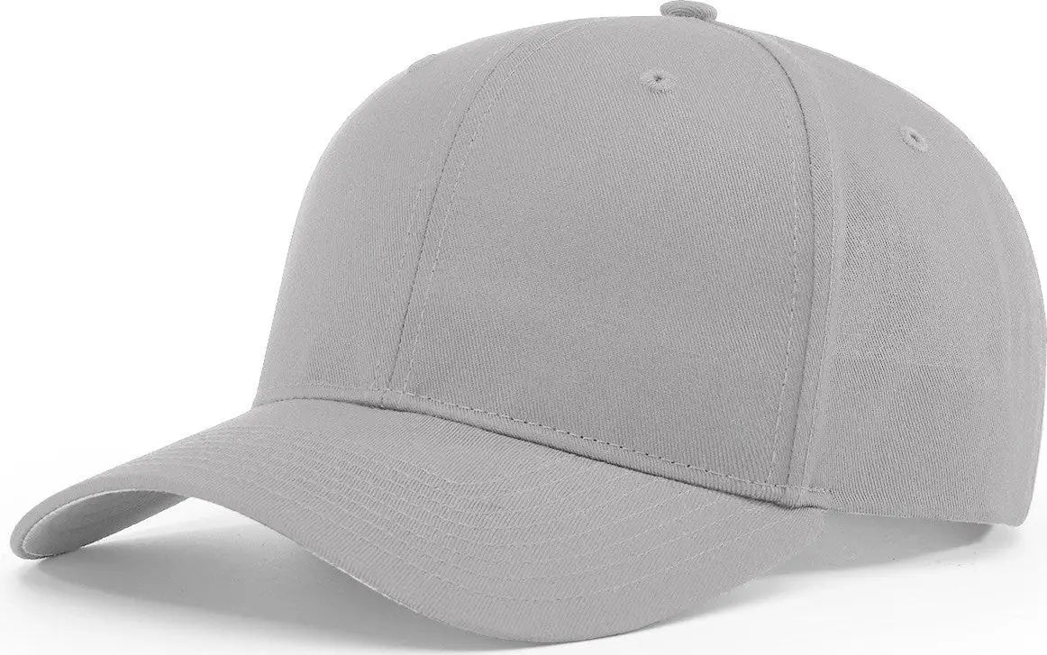 Richardson 214 Pro Twill Hook-and-loop Cap - Gray - s