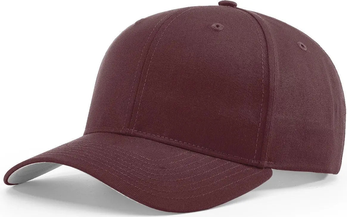 Richardson 214 Pro Twill Hook-and-loop Cap - Maroon - s
