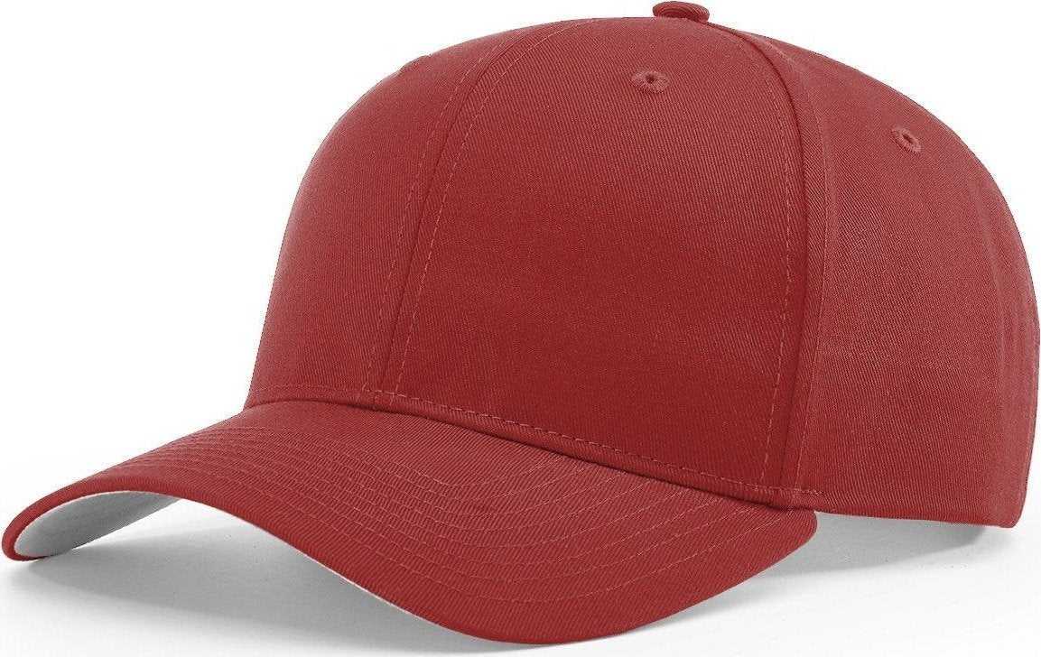 Richardson 214 Pro Twill Hook-and-loop Caps - Cardinal - Sm