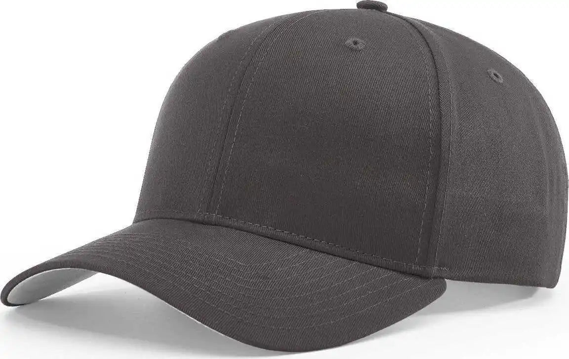 Richardson 214 Pro Twill Hook-and-loop Caps - Charcoal - Dark Gray / Sm