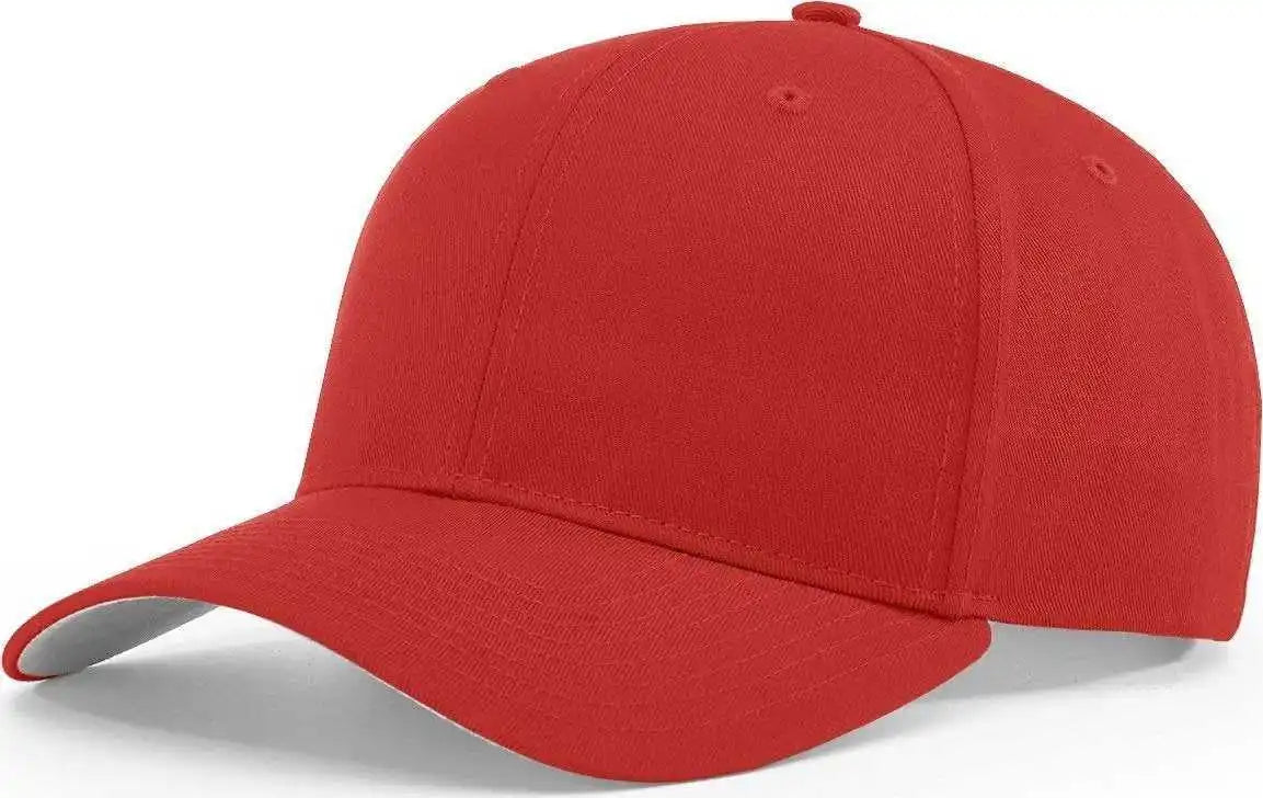 Richardson 214 Pro Twill Hook-and-loop Caps - Red - Sm