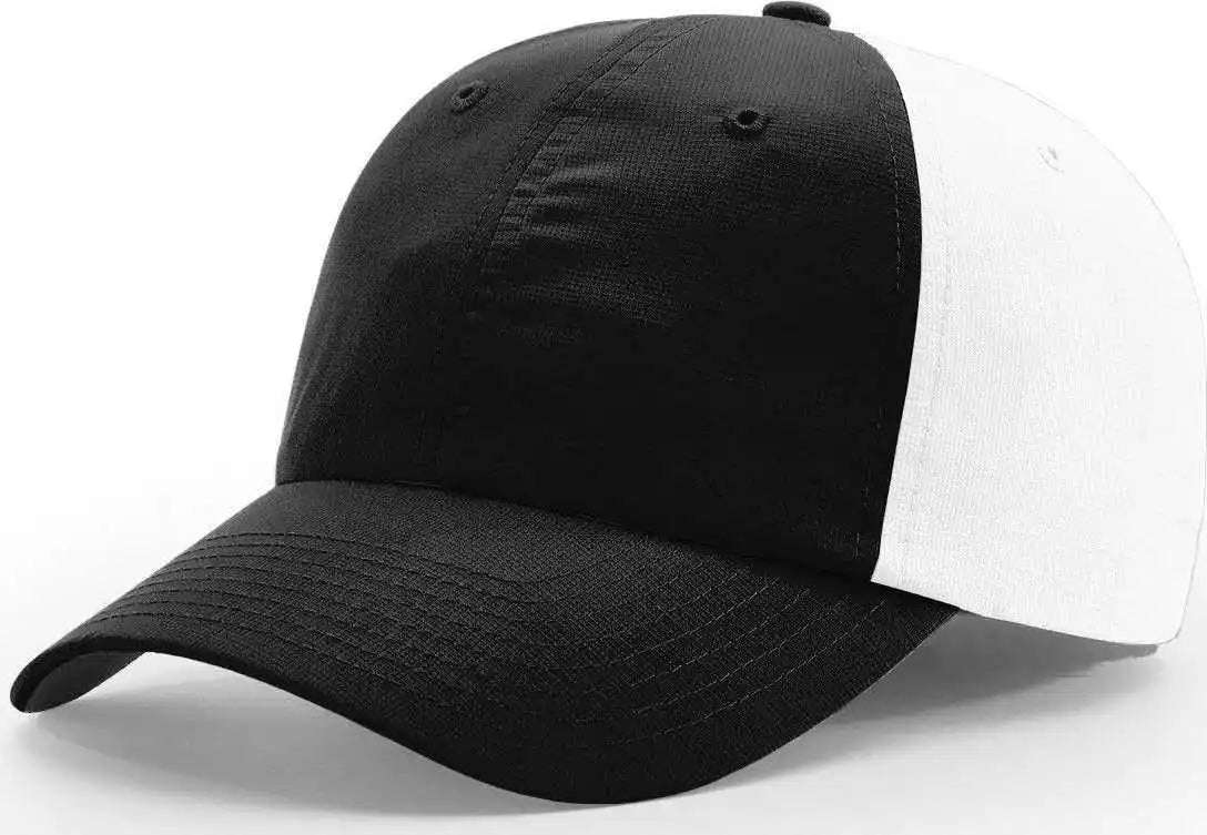 Richardson 220 Relaxed Lite Caps - Black White - Osfm