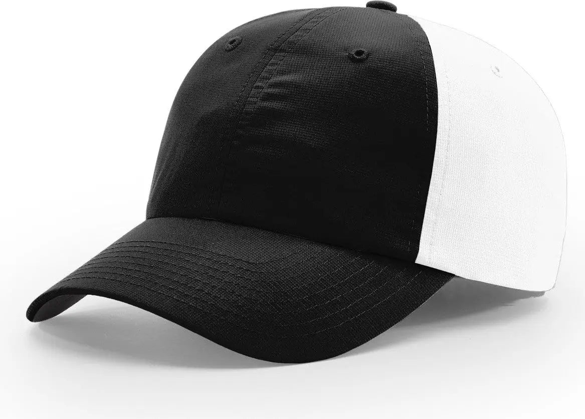Richardson 220 Relaxed Performance Lite Cap - Black White