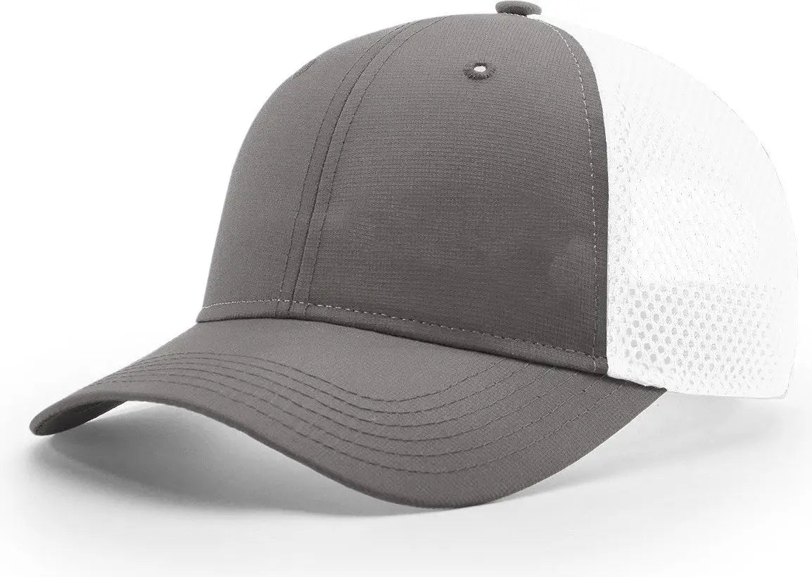 Richardson 222 Airmesh Lite Trucker Cap - Charcoal White - Dark Gray / Osfm