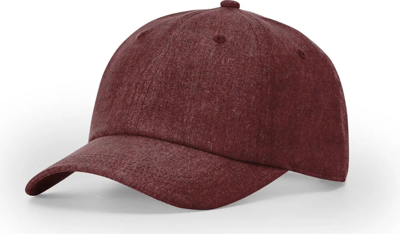 Richardson 224re Recycled Performance Cap - Heather Maroon - Osfm