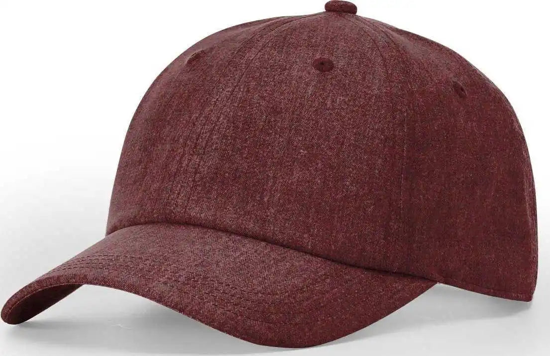 Richardson 224re Recycled Performance Caps - Heather Maroon - Osfm