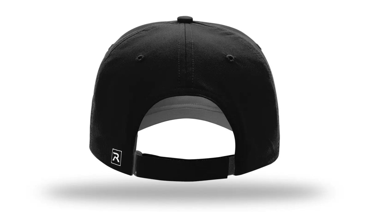Richardson 225 Casual Performance Lite Cap - Black - Osfm